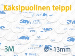 Kaksipuolinen vaahtoteippi Kiekko 13mm, 3M