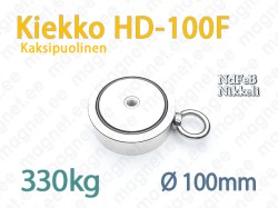 Kaksipuolinen Kalastusmagneetti Kiekko HD-100F, 330kg