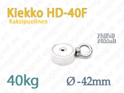 Kaksipuolinen Kalastusmagneetti Kiekko HD-40F, 40kg