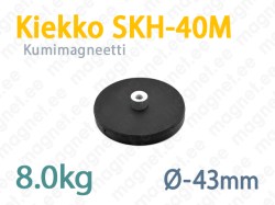 Kumimagneetti Kiekko SKH-40M, Musta