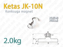 Magnetkonks Ketas JK-10N, Neodüümmagnet