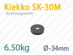 Kumimagneetti Kiekko SK-30M, Musta