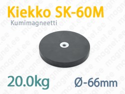 Kumimagneetti Kiekko SK-60M, Musta