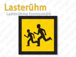 Tunnusmärk "Lasterühm" Valgustpeegeldav