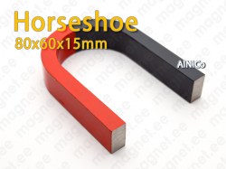 Horseshoe 80x60x15mm, AlNiCo magnet