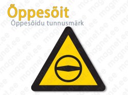 Õppesõidu tuunusmärk, magnetiga