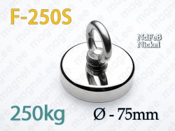 Otsingumagnet Ketas F-250S, 250kg