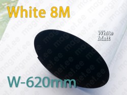 Painduv magnet White 8, Valge matt, 620mm