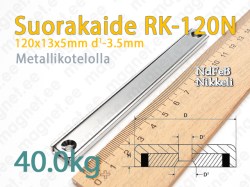 Ruuvikiinnityksellä magneetti, Suorakulmio RK-120N, Metallikotelolla