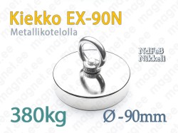 Magneetti silmukalla, Kiekko EX-90N, Metallikotelolla