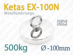 Silmusega magnet, Ketas EX-100N, Metallümbrisega