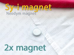 Sy-i magnet, Kvadrat, med PVC-ficka