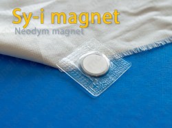 Sy-i magnet, Kvadrat, med PVC-ficka