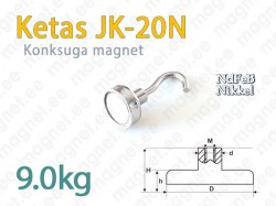 Magnetkonks Ketas JK-20N, Neodüümmagnet