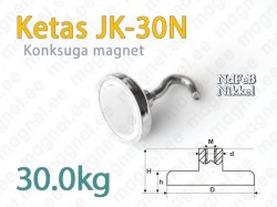 Konksuga Magnet Ketas JK-30N