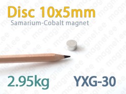 SmCo magnet Disc 10x5mm YXG30