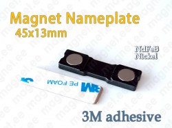 Name Tag with Magnet 45x13mm