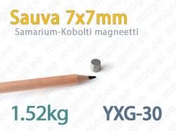 SmCo Sauvamagneetti 7x7mm, YXG30