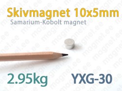 SmCo Skivmagnet 10x5mm, YXG30
